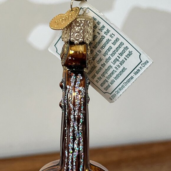 Merck Family's Old World Christmas "Violin" Blown Glass Ornament Vintage 2004 - Picture 4 of 9